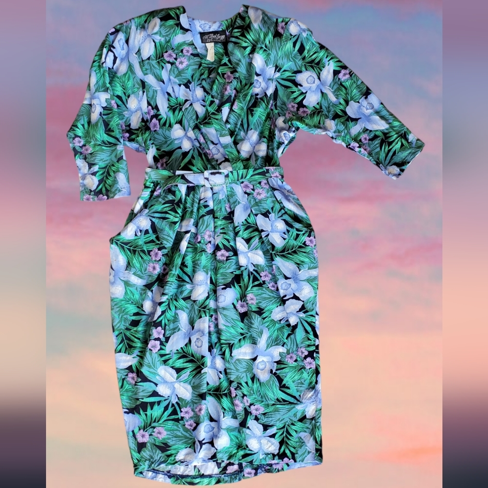 Vintage Tropical Dress